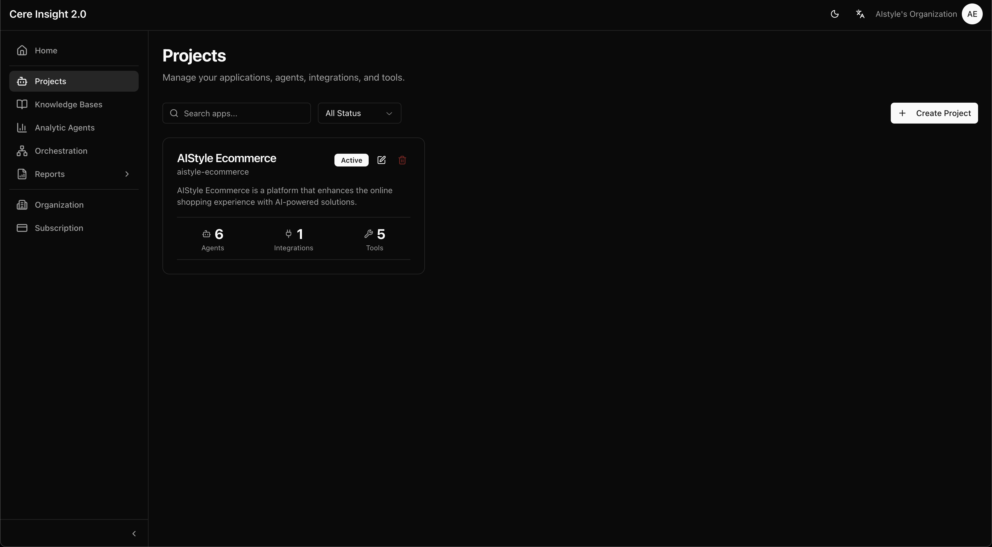 Dashboard özet kartları