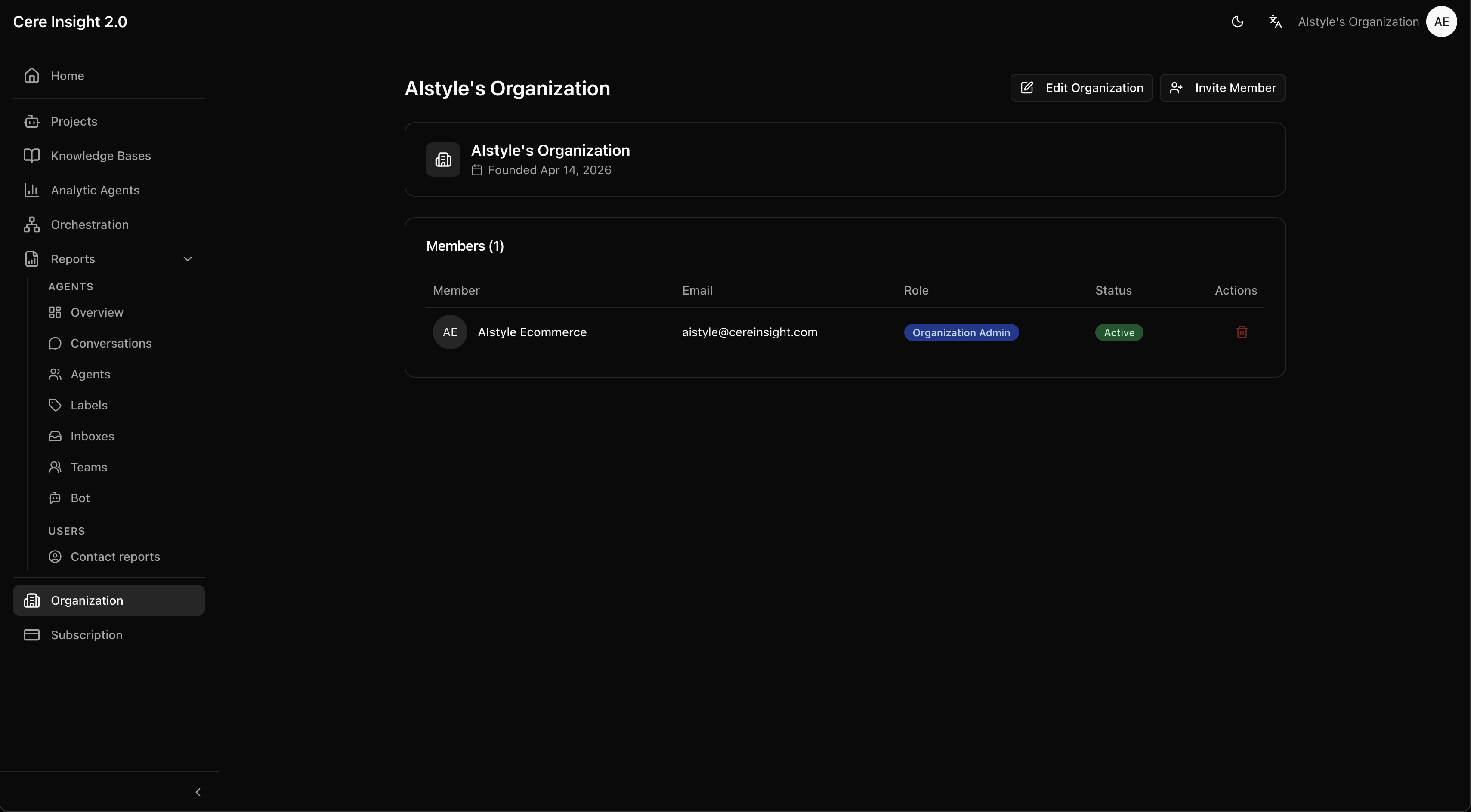 Dashboard özet kartları